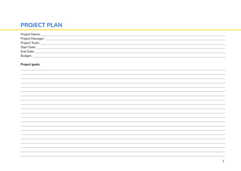 Project plan