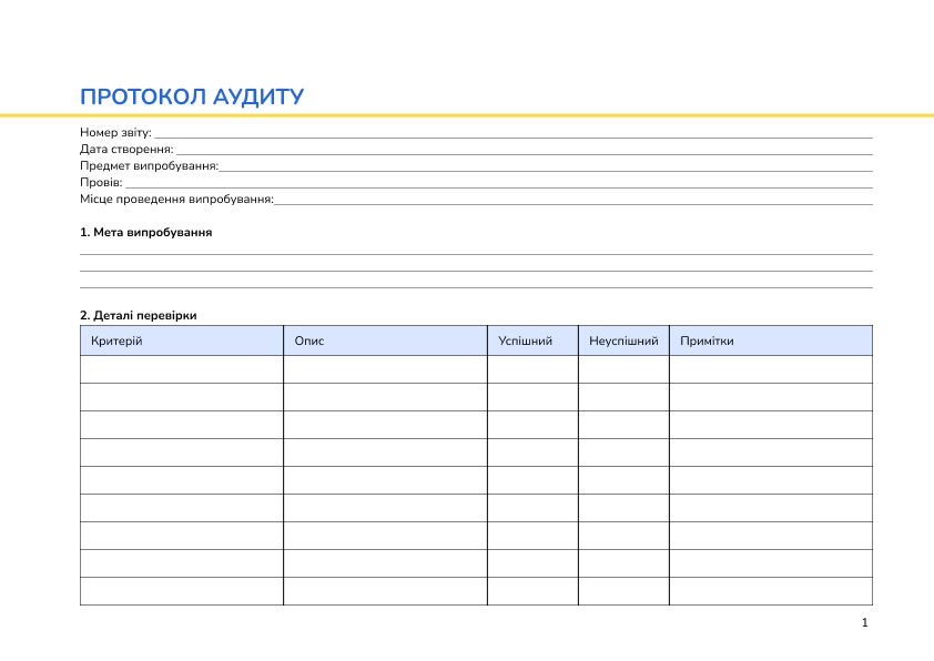 Протокол аудиту