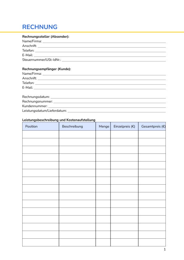 Rechnung