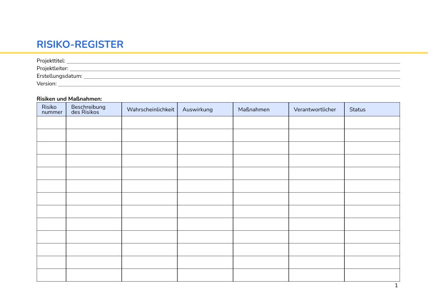 Risiko-Register