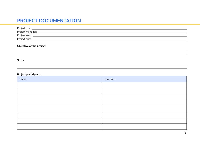 Project documentation