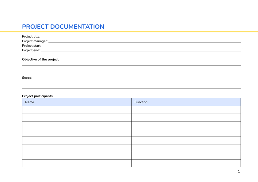 Project documentation